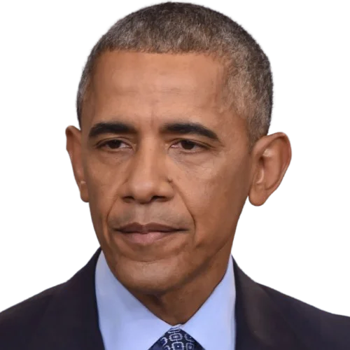 A picture of Barack Obama.