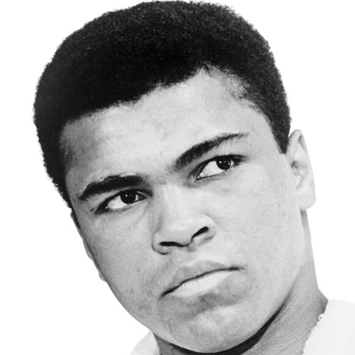 A picture of Muhammad Ali.