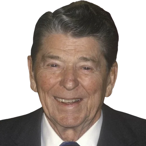 A picture of Ronald Reagan.